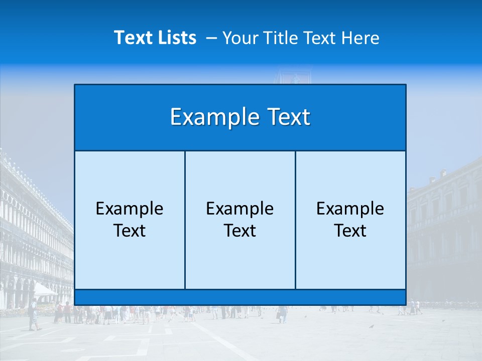 Tower Venice Wide PowerPoint Template