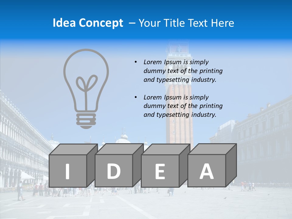 Tower Venice Wide PowerPoint Template