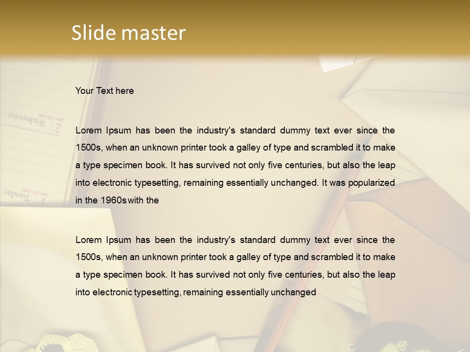 Still Life Sepia Memories PowerPoint Template