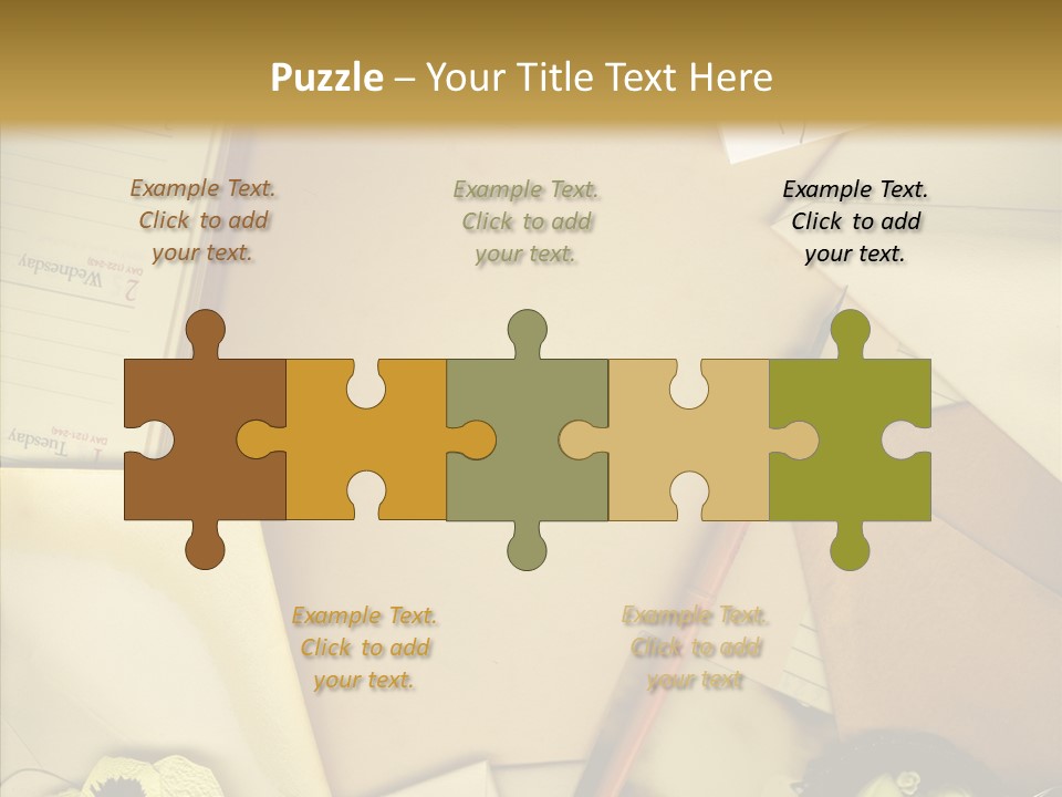 Still Life Sepia Memories PowerPoint Template