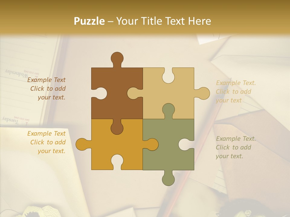 Still Life Sepia Memories PowerPoint Template