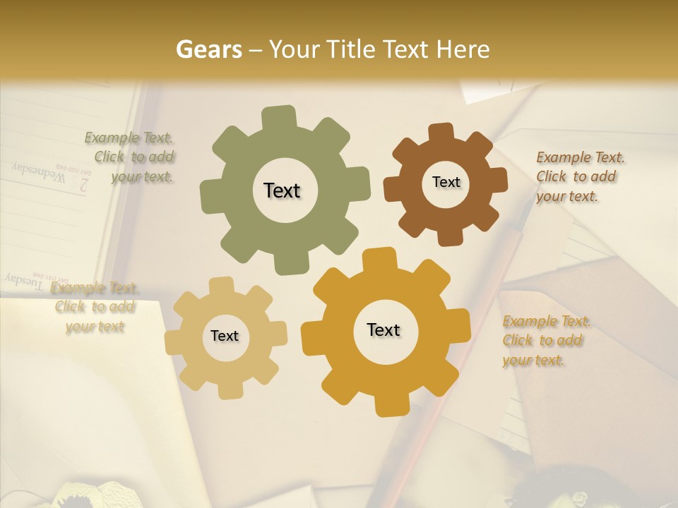 Still Life Sepia Memories PowerPoint Template