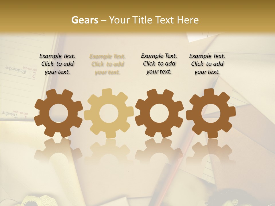 Still Life Sepia Memories PowerPoint Template