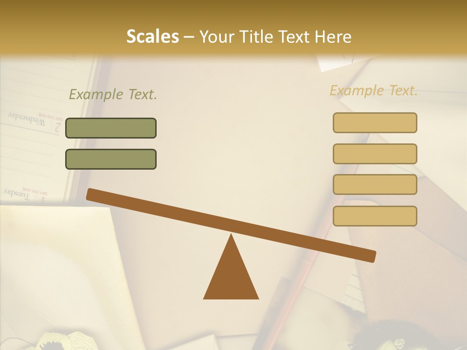 Still Life Sepia Memories PowerPoint Template