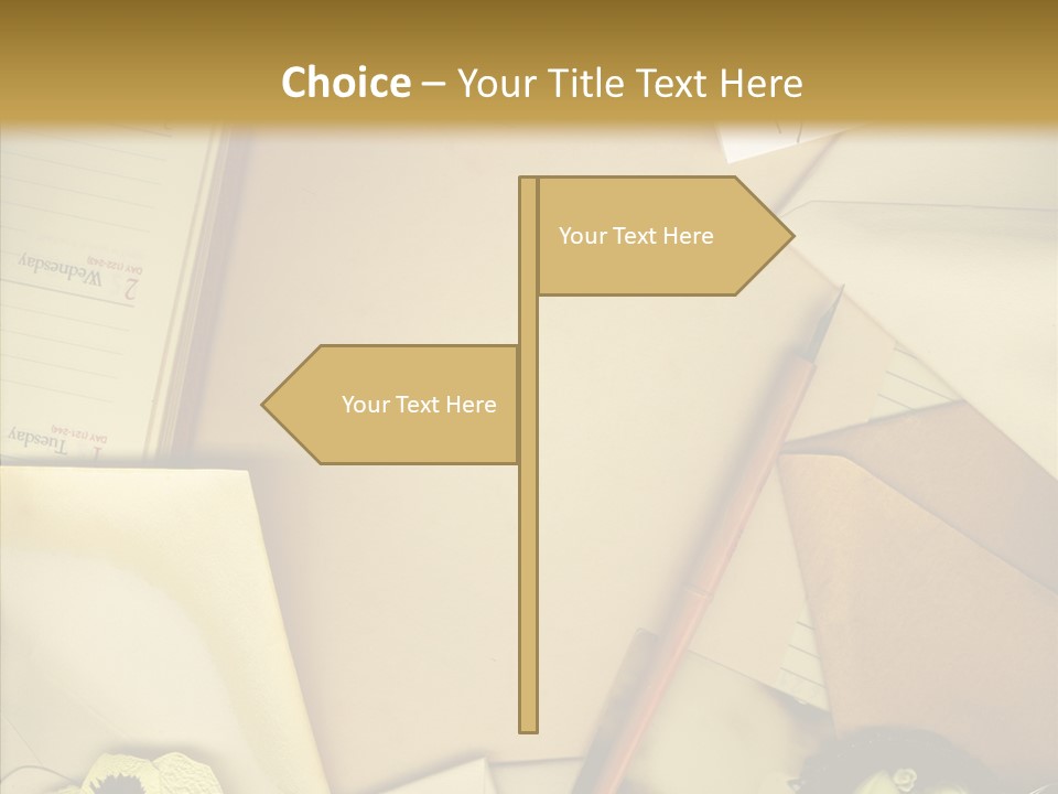 Still Life Sepia Memories PowerPoint Template