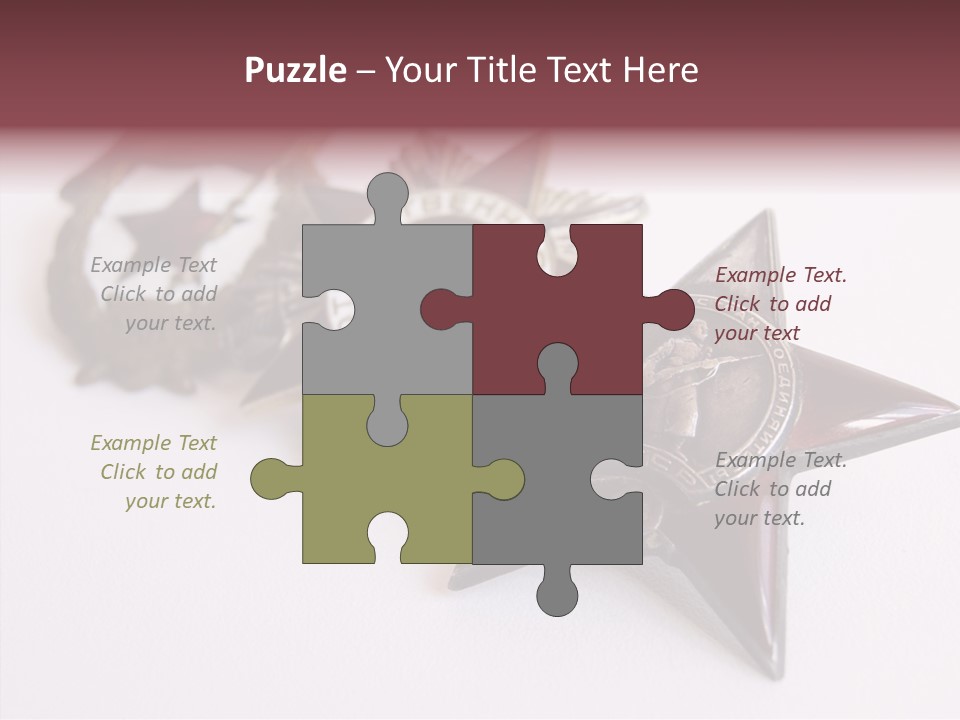 White Win Bays PowerPoint Template