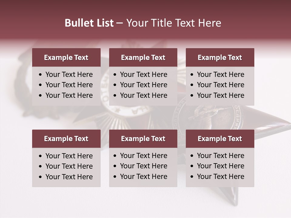White Win Bays PowerPoint Template