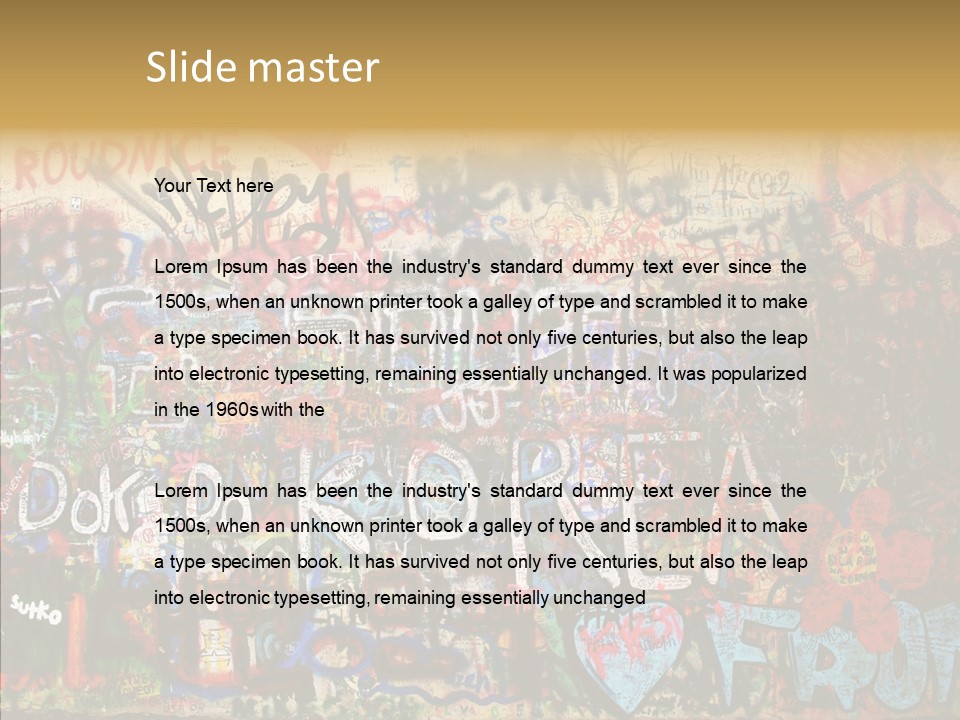 Creation Artist Spray Paint PowerPoint Template