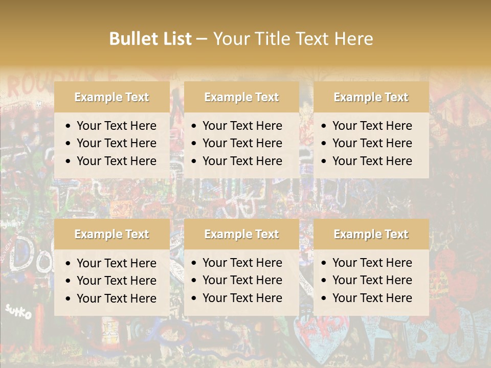 Creation Artist Spray Paint PowerPoint Template