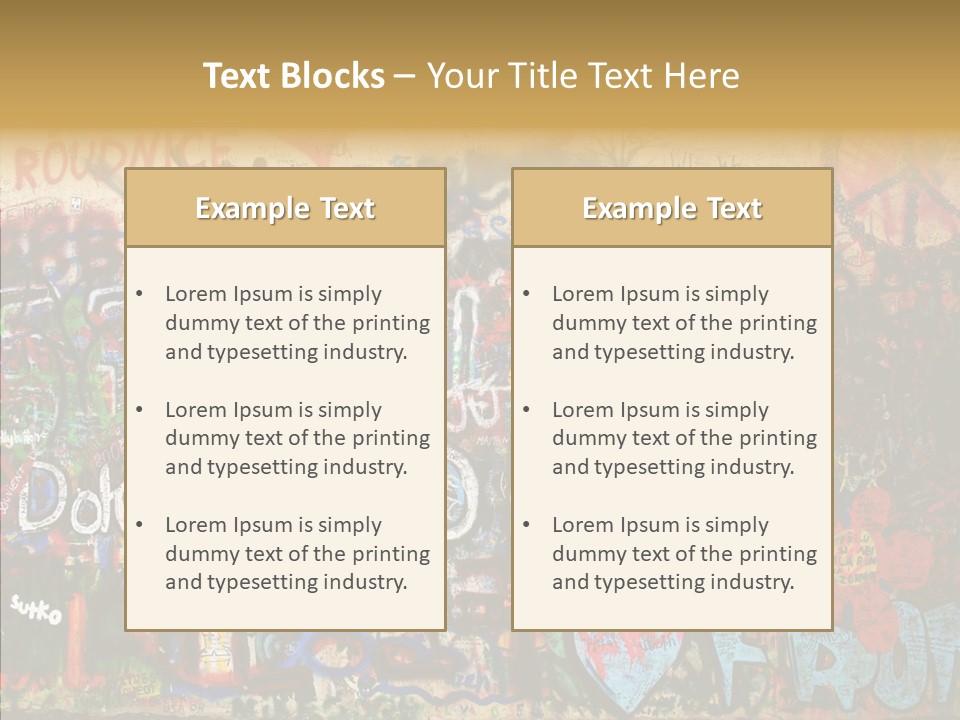 Creation Artist Spray Paint PowerPoint Template