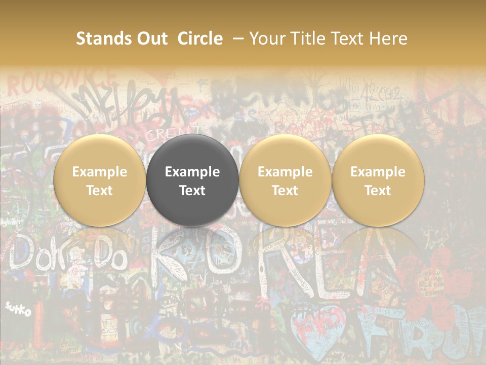 Creation Artist Spray Paint PowerPoint Template