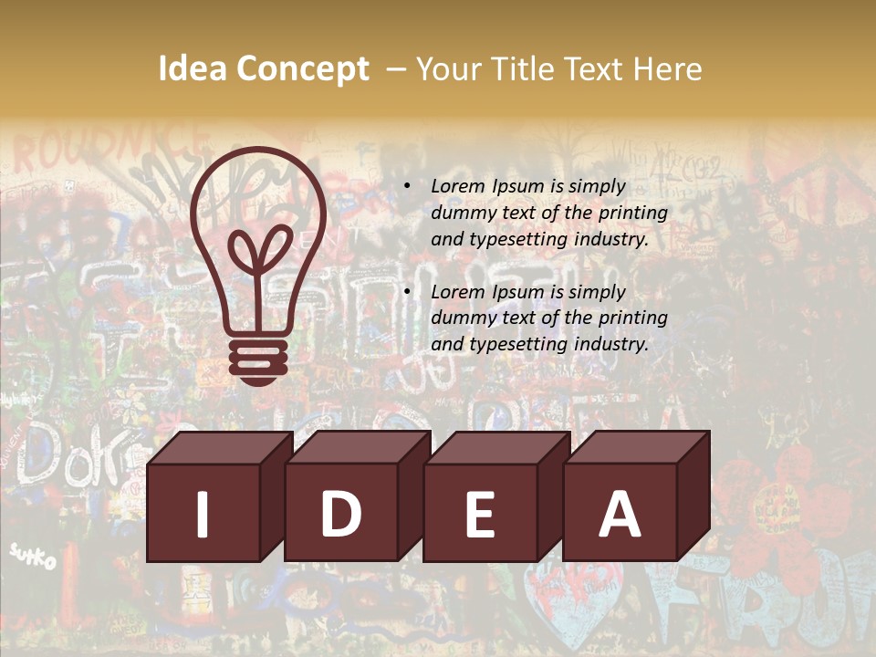 Creation Artist Spray Paint PowerPoint Template