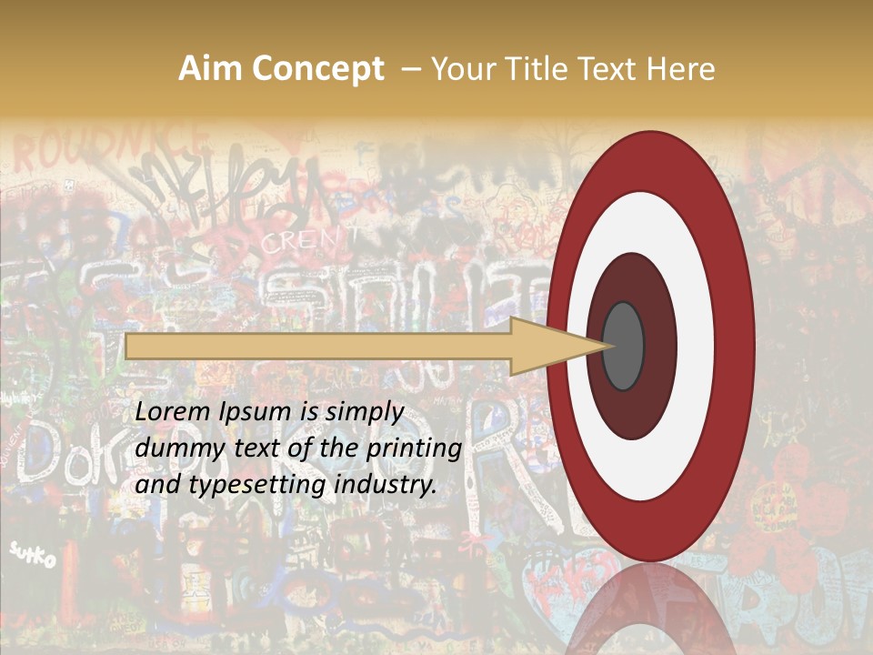 Creation Artist Spray Paint PowerPoint Template