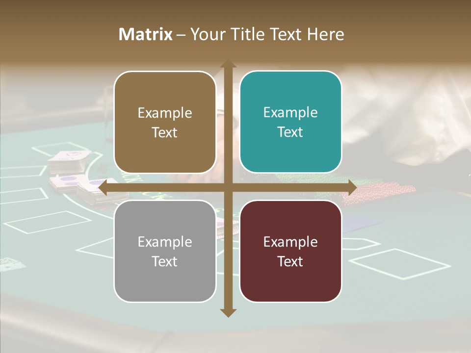 Hits Lounge Gamblers PowerPoint Template