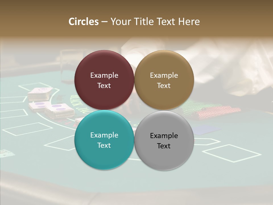 Hits Lounge Gamblers PowerPoint Template