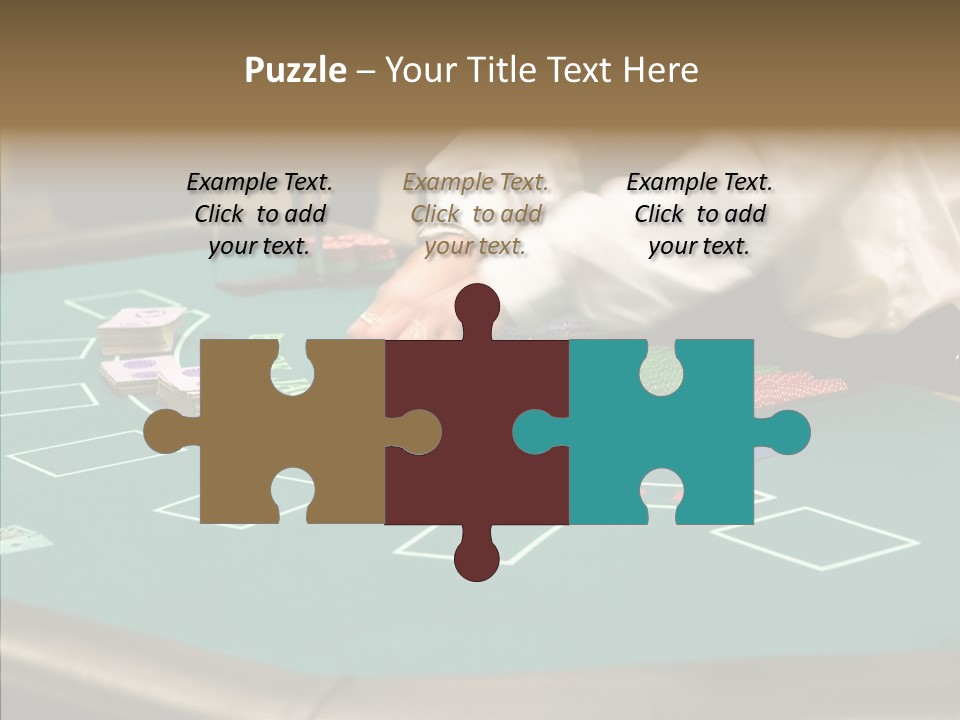 Hits Lounge Gamblers PowerPoint Template