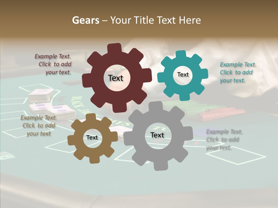 Hits Lounge Gamblers PowerPoint Template