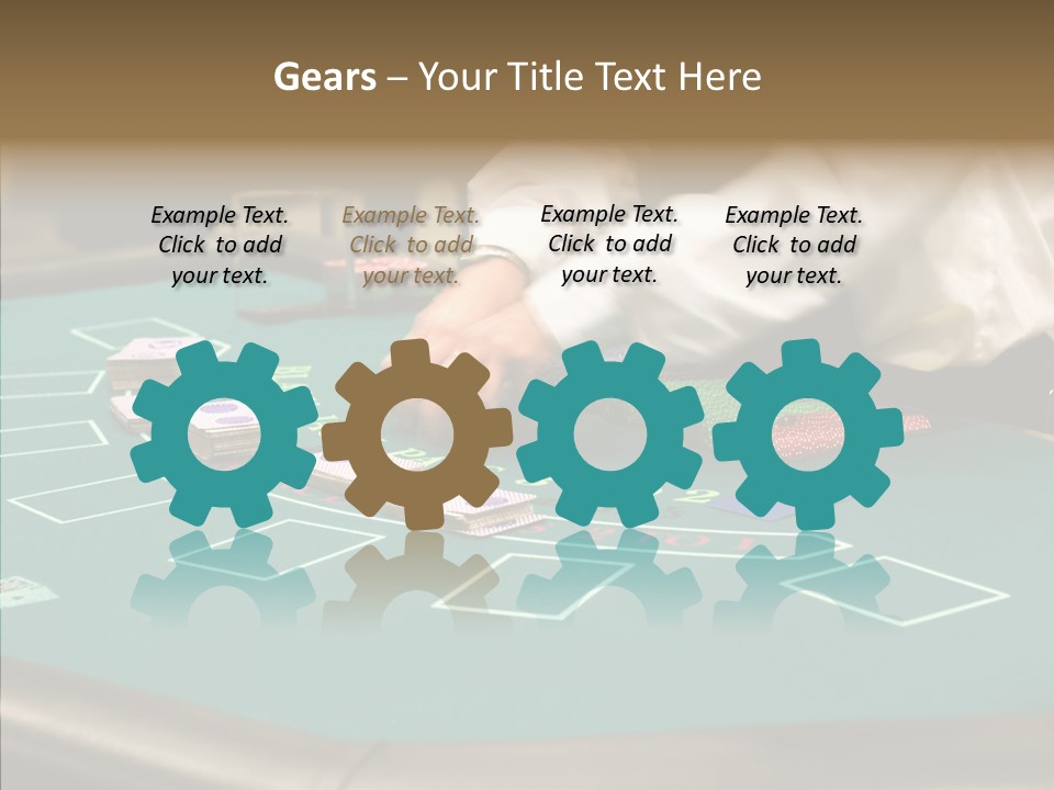 Hits Lounge Gamblers PowerPoint Template