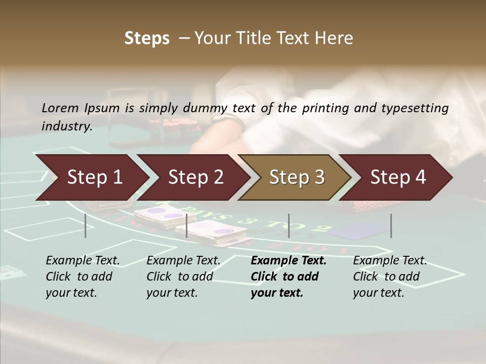 Hits Lounge Gamblers PowerPoint Template
