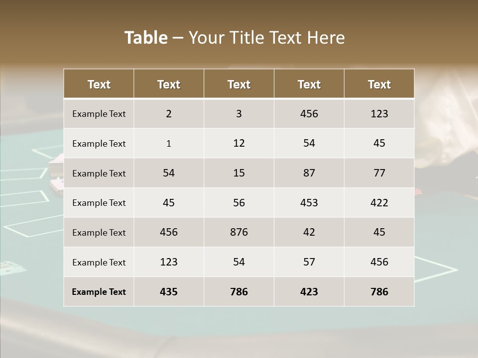 Hits Lounge Gamblers PowerPoint Template