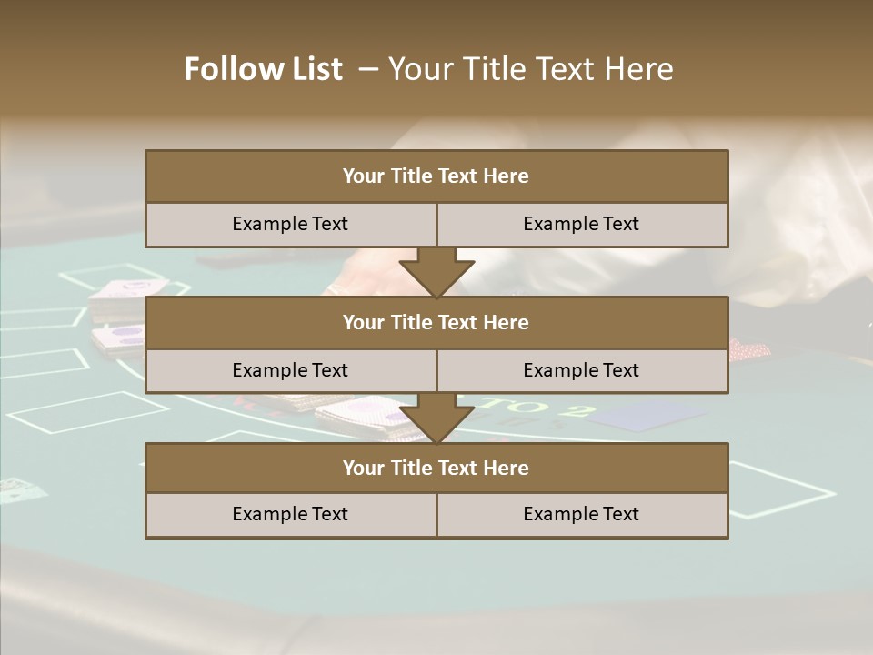 Hits Lounge Gamblers PowerPoint Template