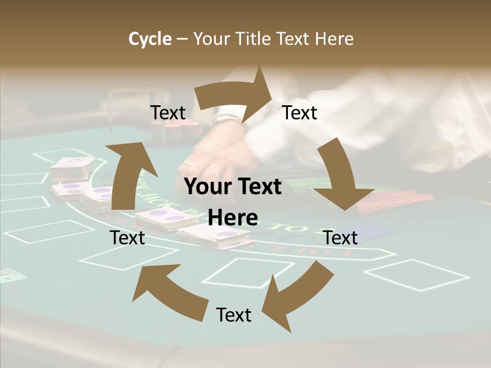 Hits Lounge Gamblers PowerPoint Template