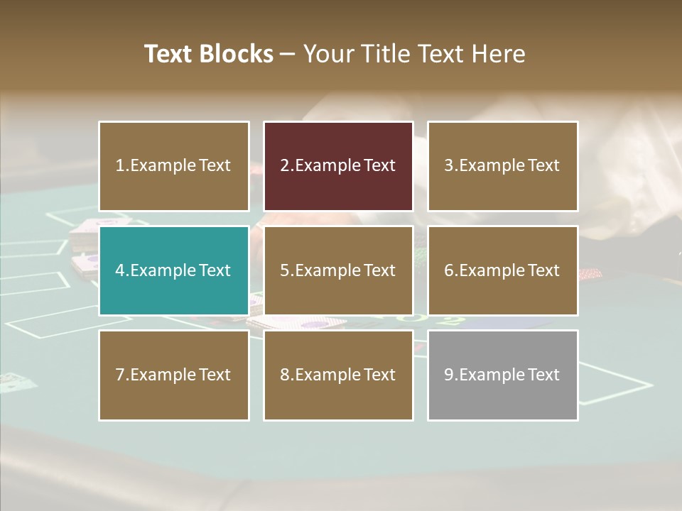 Hits Lounge Gamblers PowerPoint Template