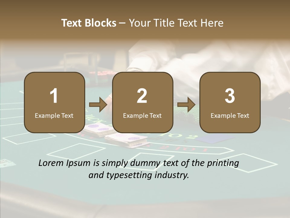 Hits Lounge Gamblers PowerPoint Template