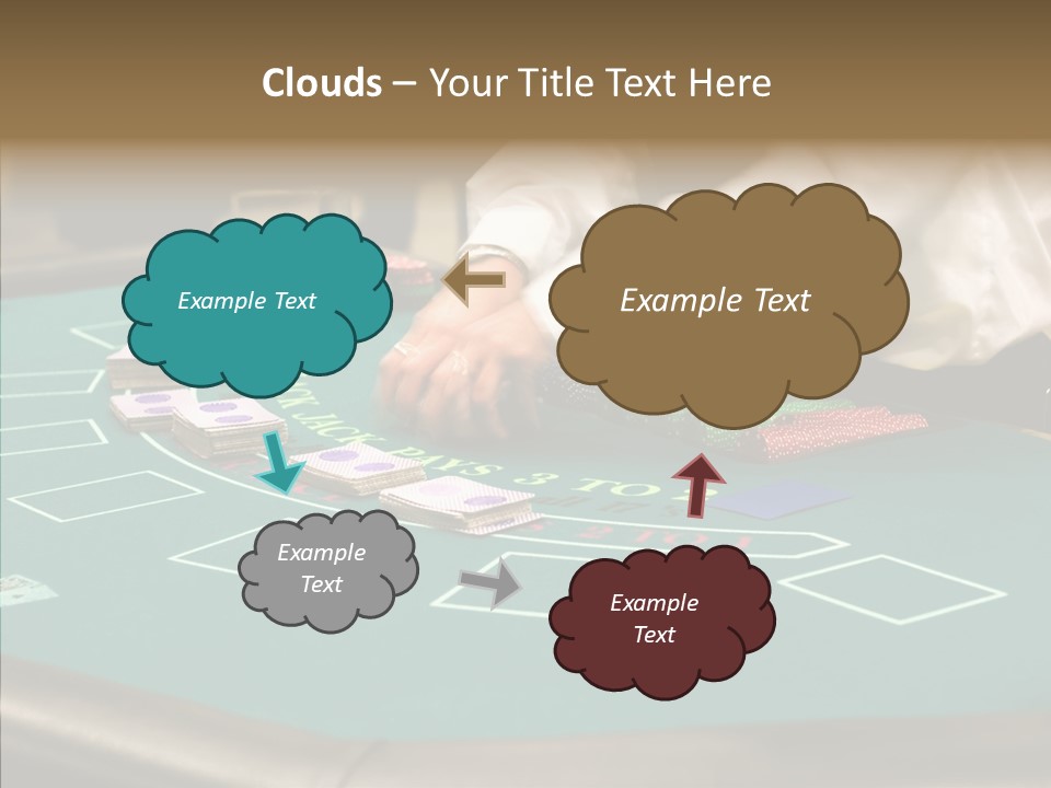 Hits Lounge Gamblers PowerPoint Template