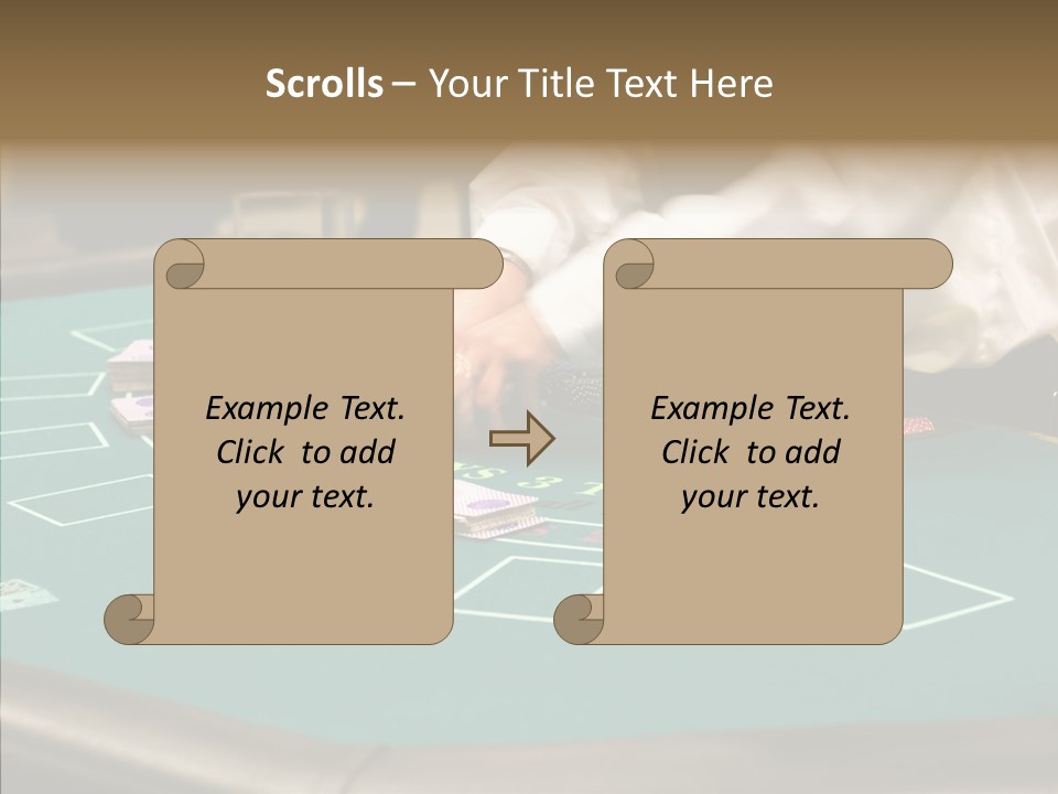 Hits Lounge Gamblers PowerPoint Template