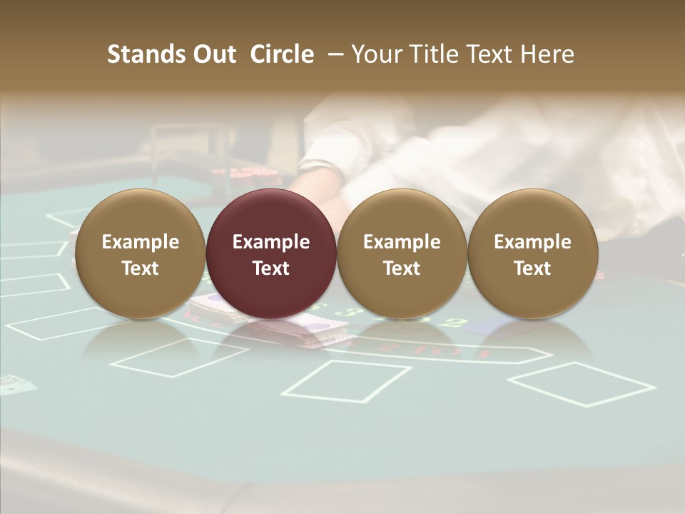 Hits Lounge Gamblers PowerPoint Template