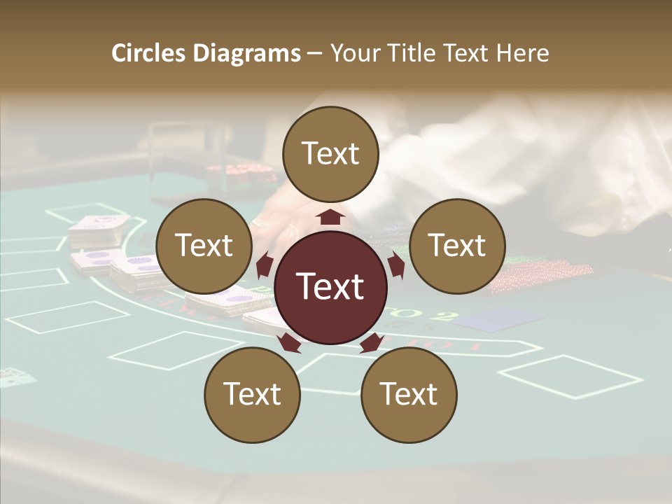 Hits Lounge Gamblers PowerPoint Template