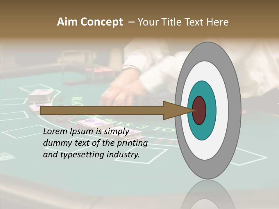 Hits Lounge Gamblers PowerPoint Template