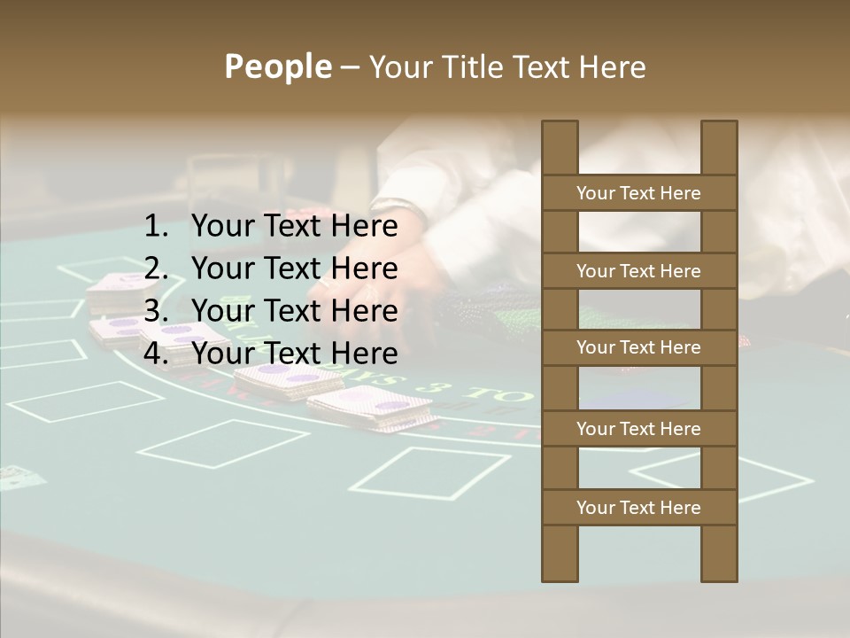 Hits Lounge Gamblers PowerPoint Template