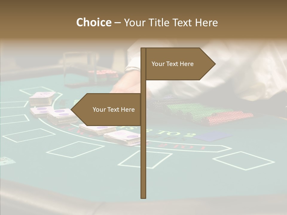 Hits Lounge Gamblers PowerPoint Template