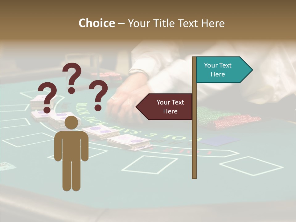 Hits Lounge Gamblers PowerPoint Template