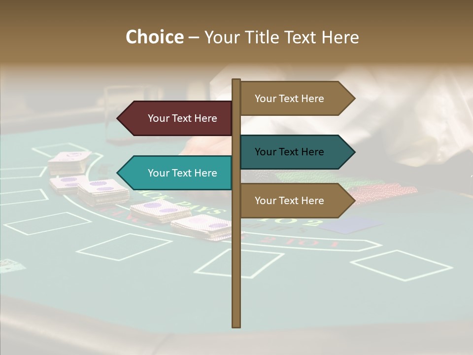 Hits Lounge Gamblers PowerPoint Template