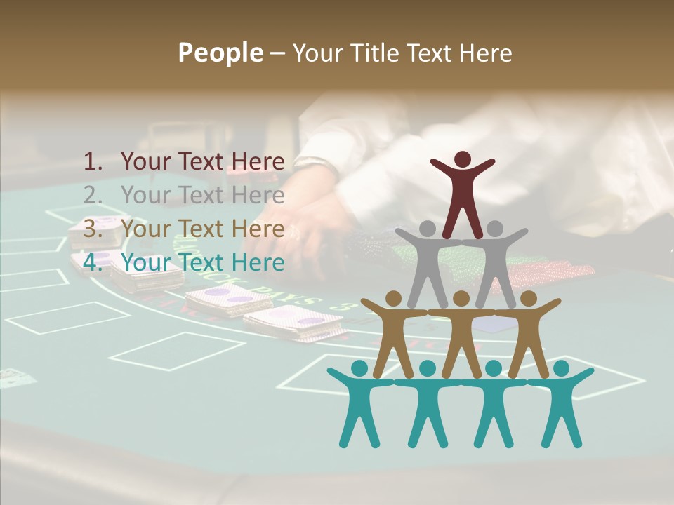 Hits Lounge Gamblers PowerPoint Template