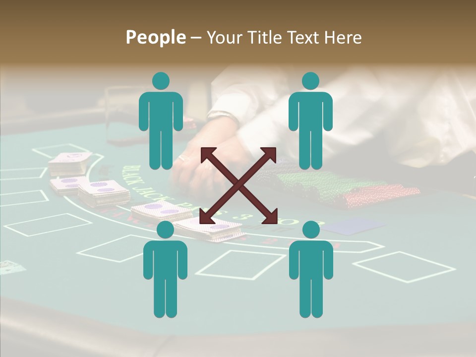 Hits Lounge Gamblers PowerPoint Template