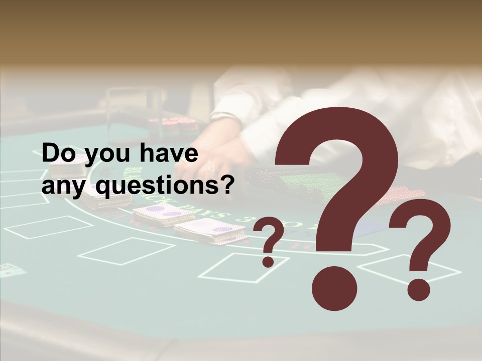 Hits Lounge Gamblers PowerPoint Template