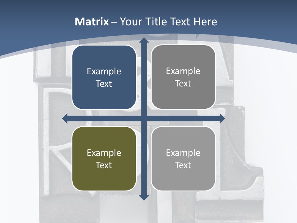 Grunge Letterpress Macro PowerPoint Template