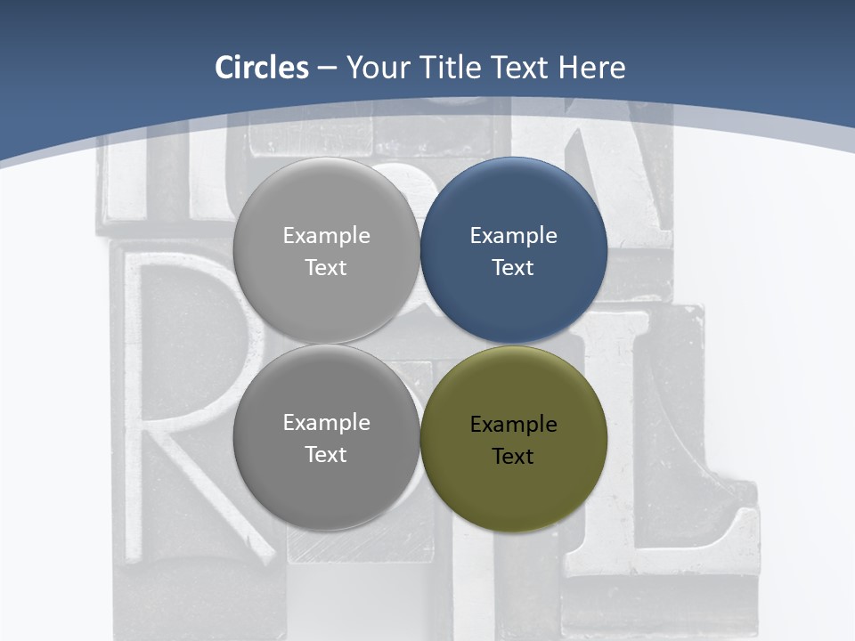Grunge Letterpress Macro PowerPoint Template