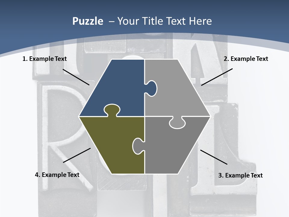 Grunge Letterpress Macro PowerPoint Template