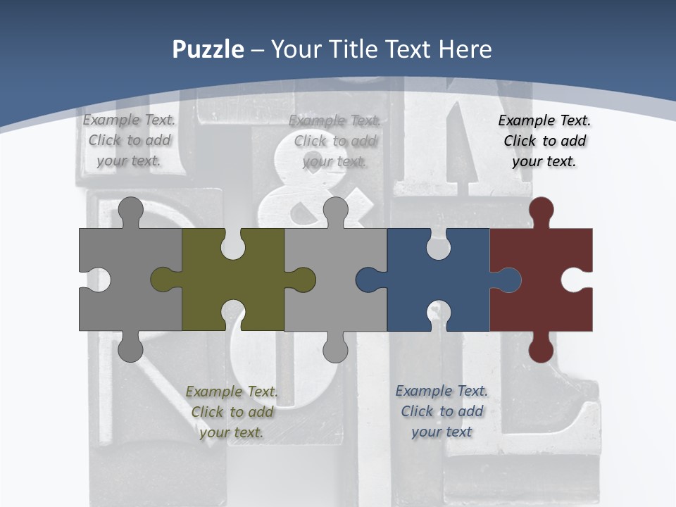 Grunge Letterpress Macro PowerPoint Template