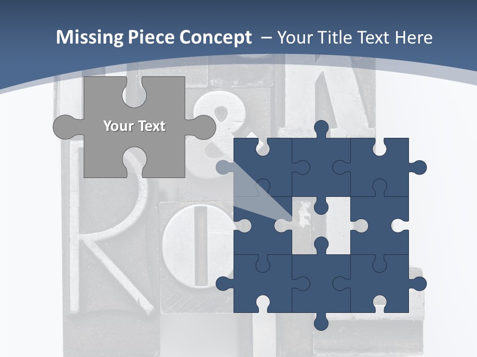 Grunge Letterpress Macro PowerPoint Template