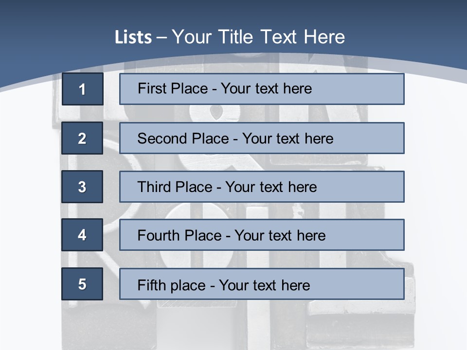 Grunge Letterpress Macro PowerPoint Template