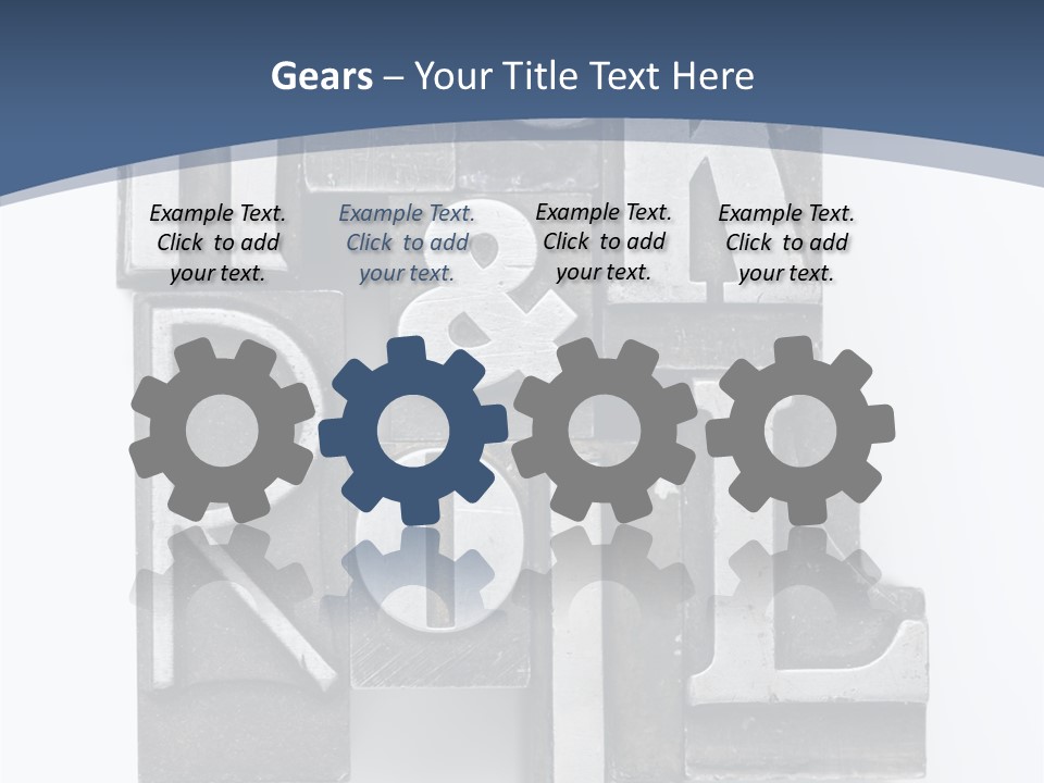 Grunge Letterpress Macro PowerPoint Template