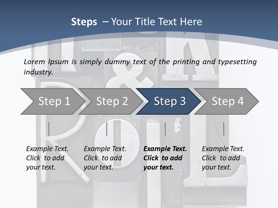 Grunge Letterpress Macro PowerPoint Template