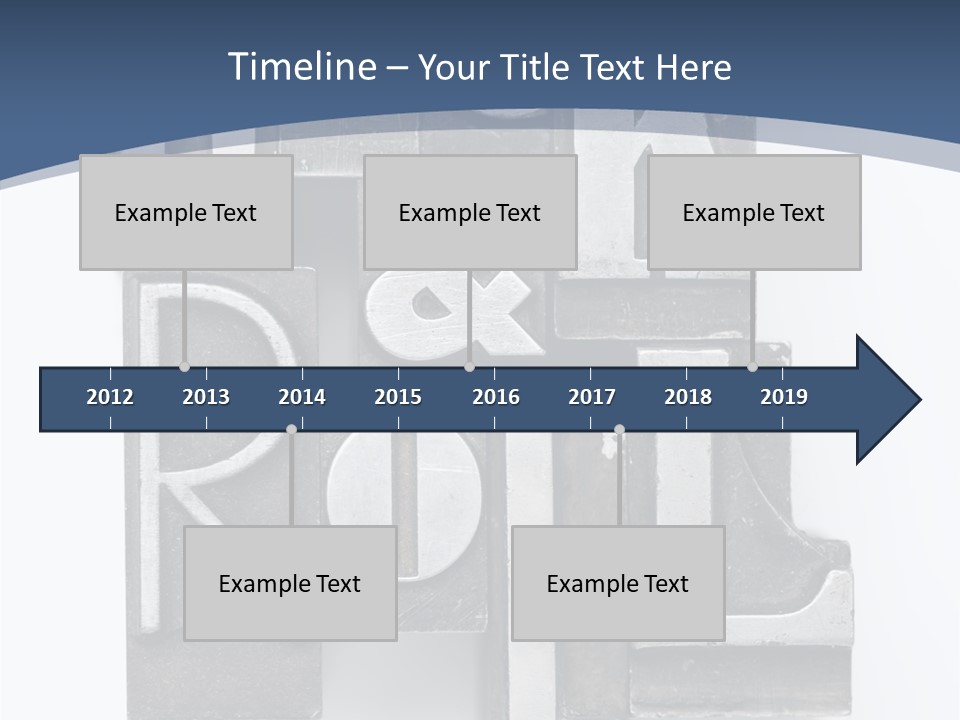 Grunge Letterpress Macro PowerPoint Template