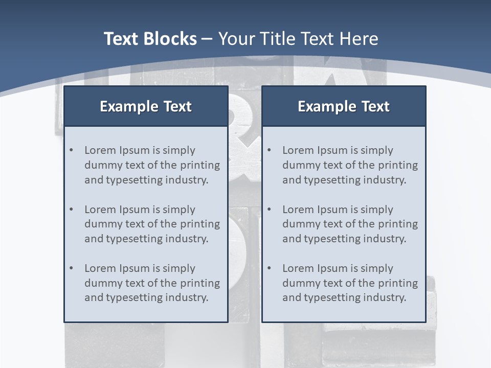 Grunge Letterpress Macro PowerPoint Template